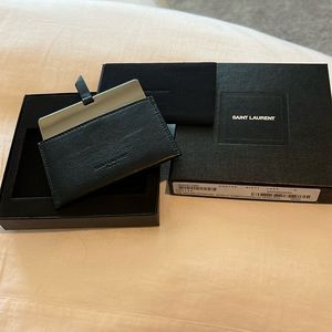 Saint Laurent mirror card holder wallet